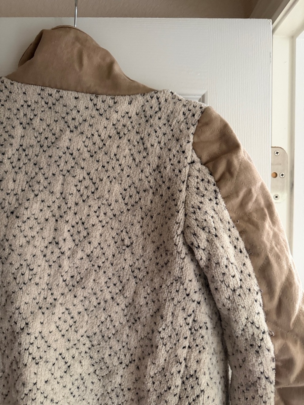Sleeping on Snow Anthropologie Cream & Tan Contrast Women's Jacket - Picture 12 of 15